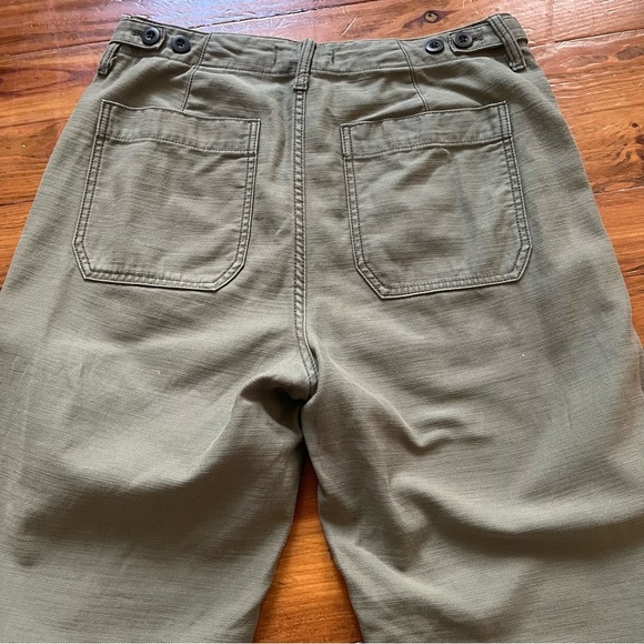 MADEWELL Dried Clover Green High Waisted Griff Tapered Fatigue Cargo Pants in 27 - Picture 11 of 16
